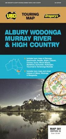Albury Wodonga Murray River And High Country Map 381